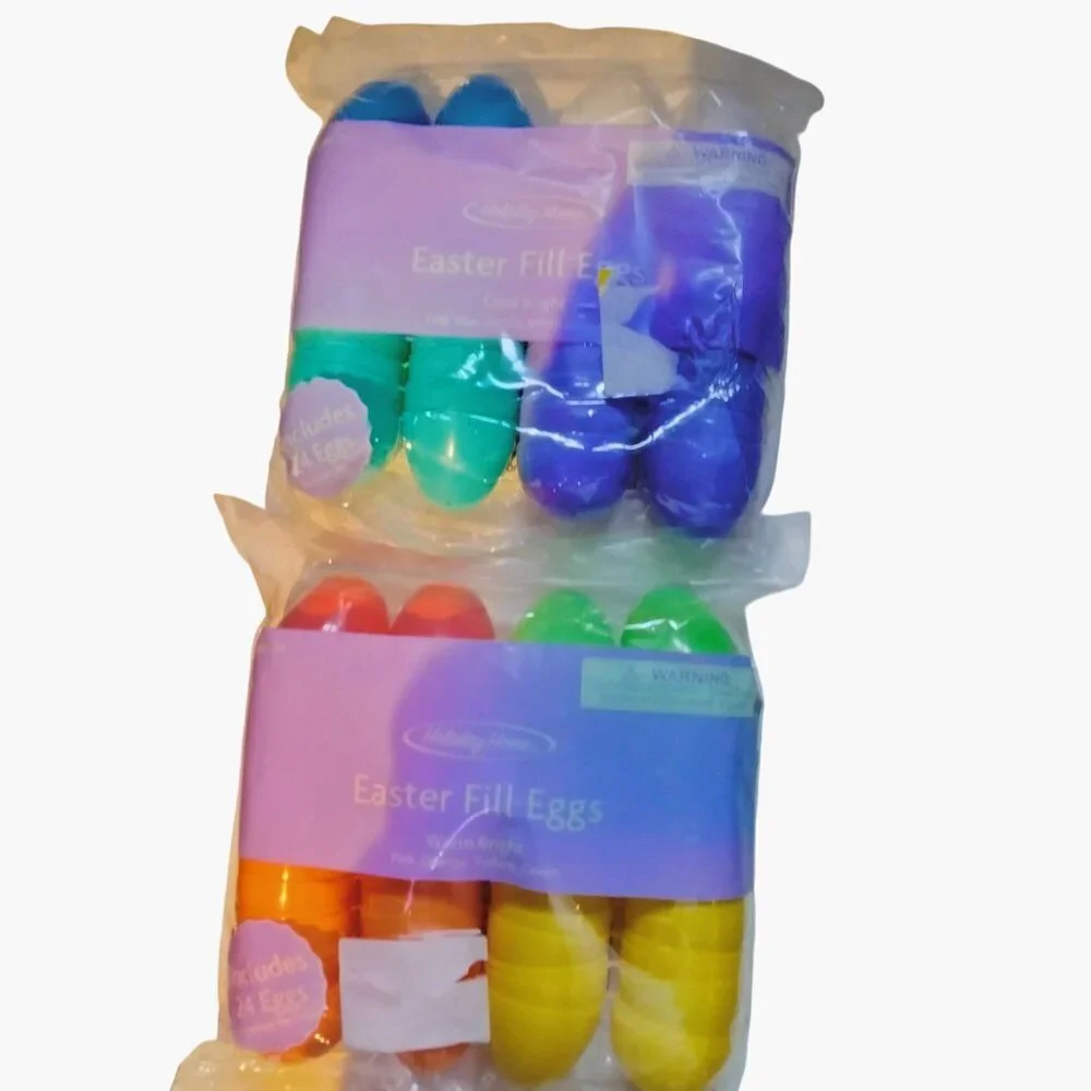 Easter Egg Hunt Party Supply Fillable Eggs Golden Egg lot 344